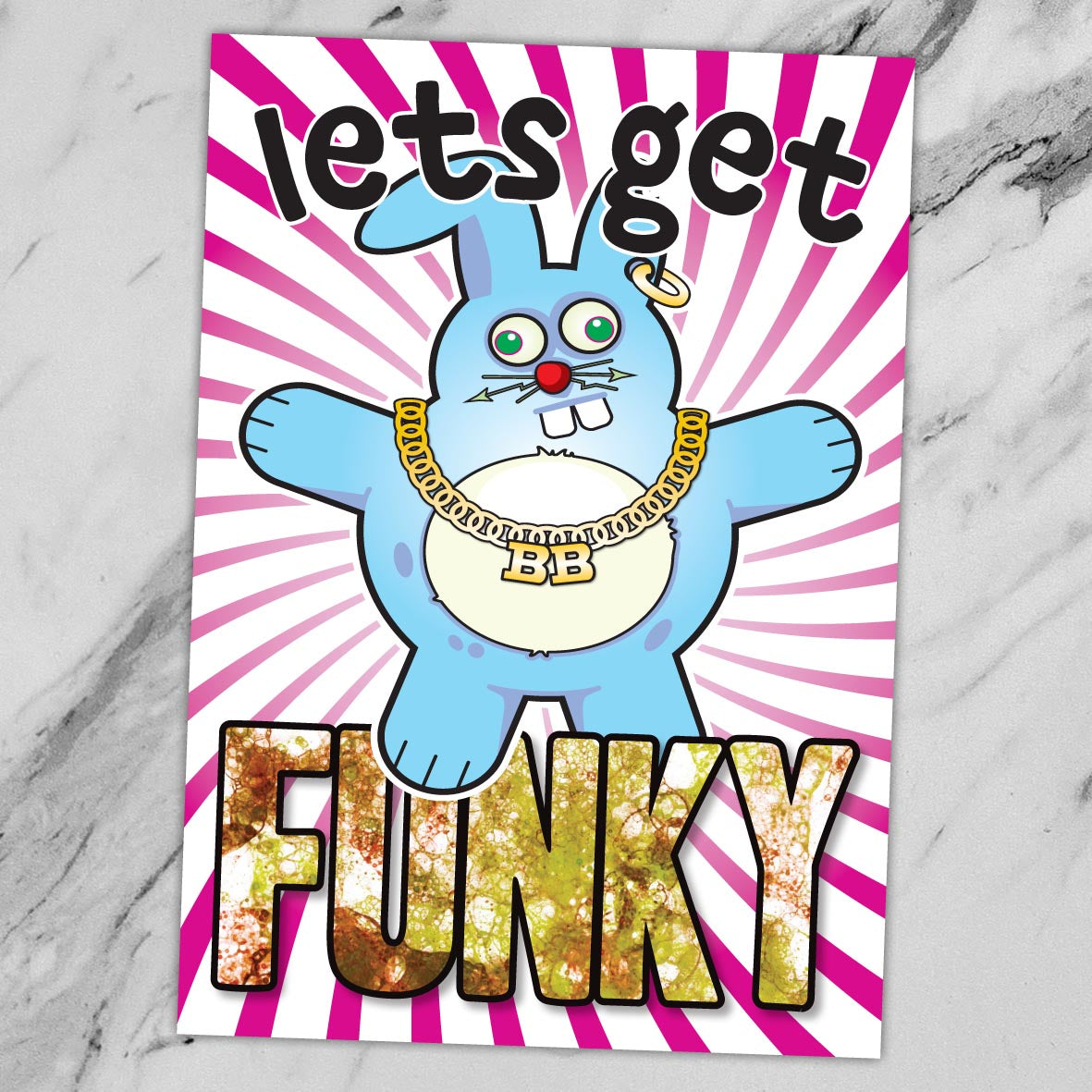 Get Funky - Brutal Bunny Art Print