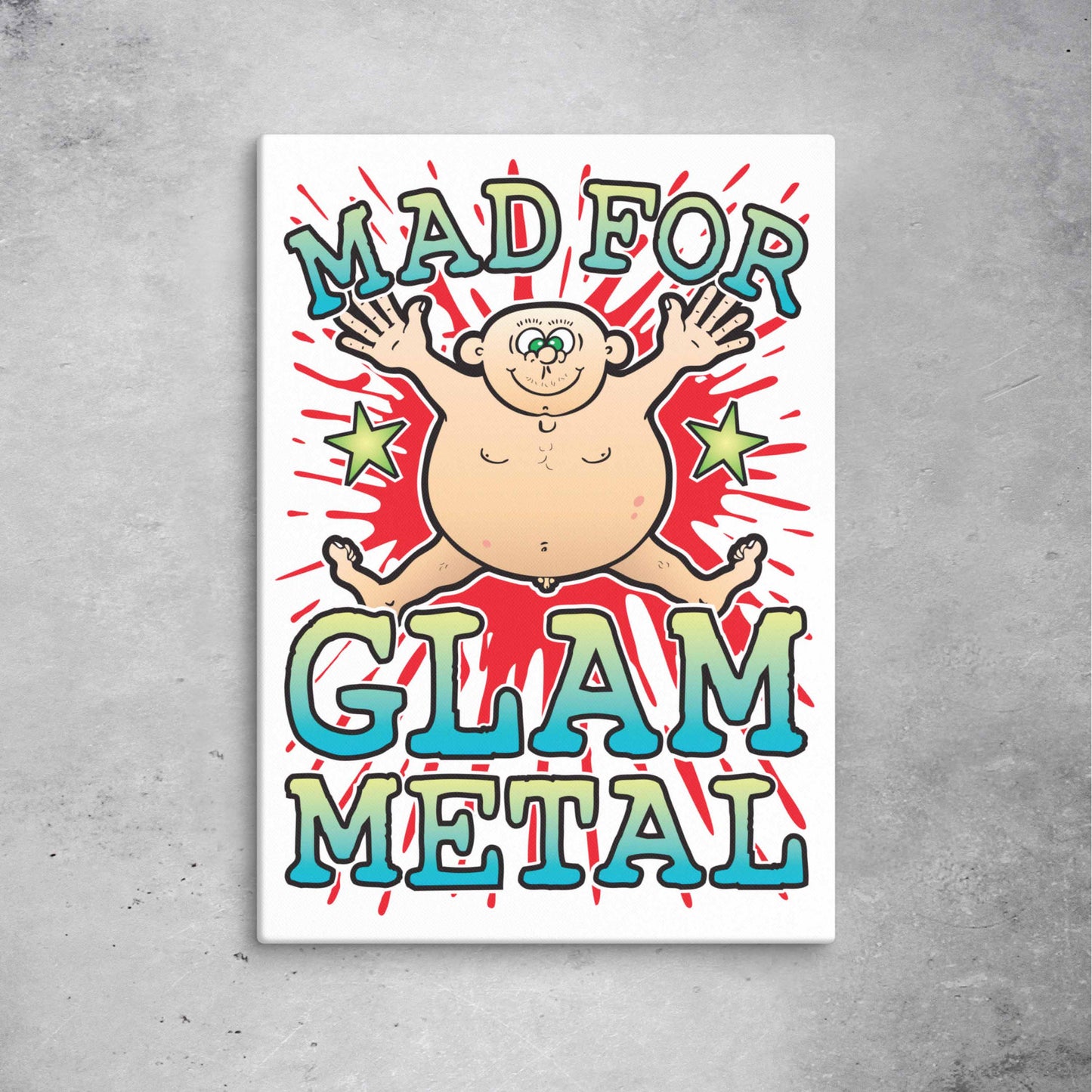 Glam Metal Canvas Print 51x71cm