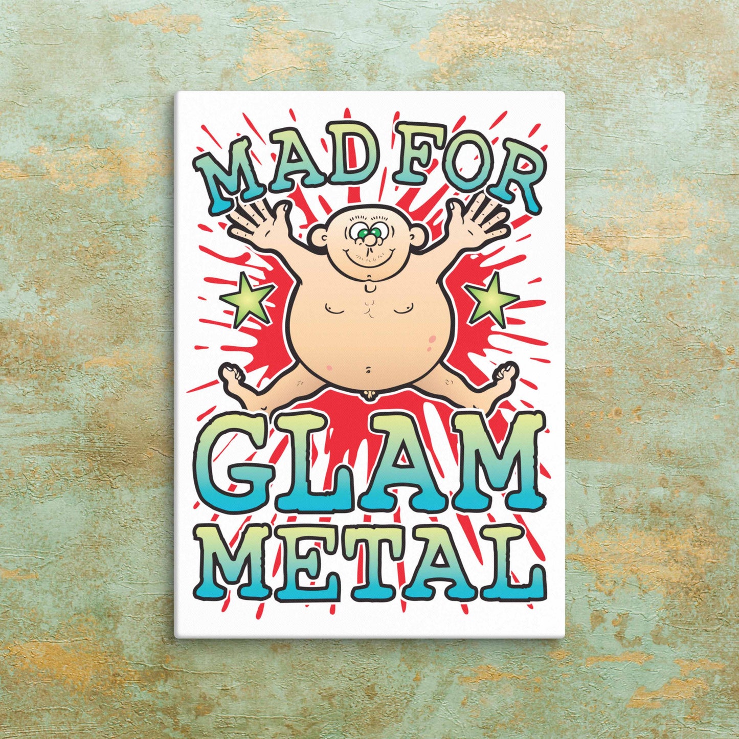 Glam Metal Canvas Print 51x71cm