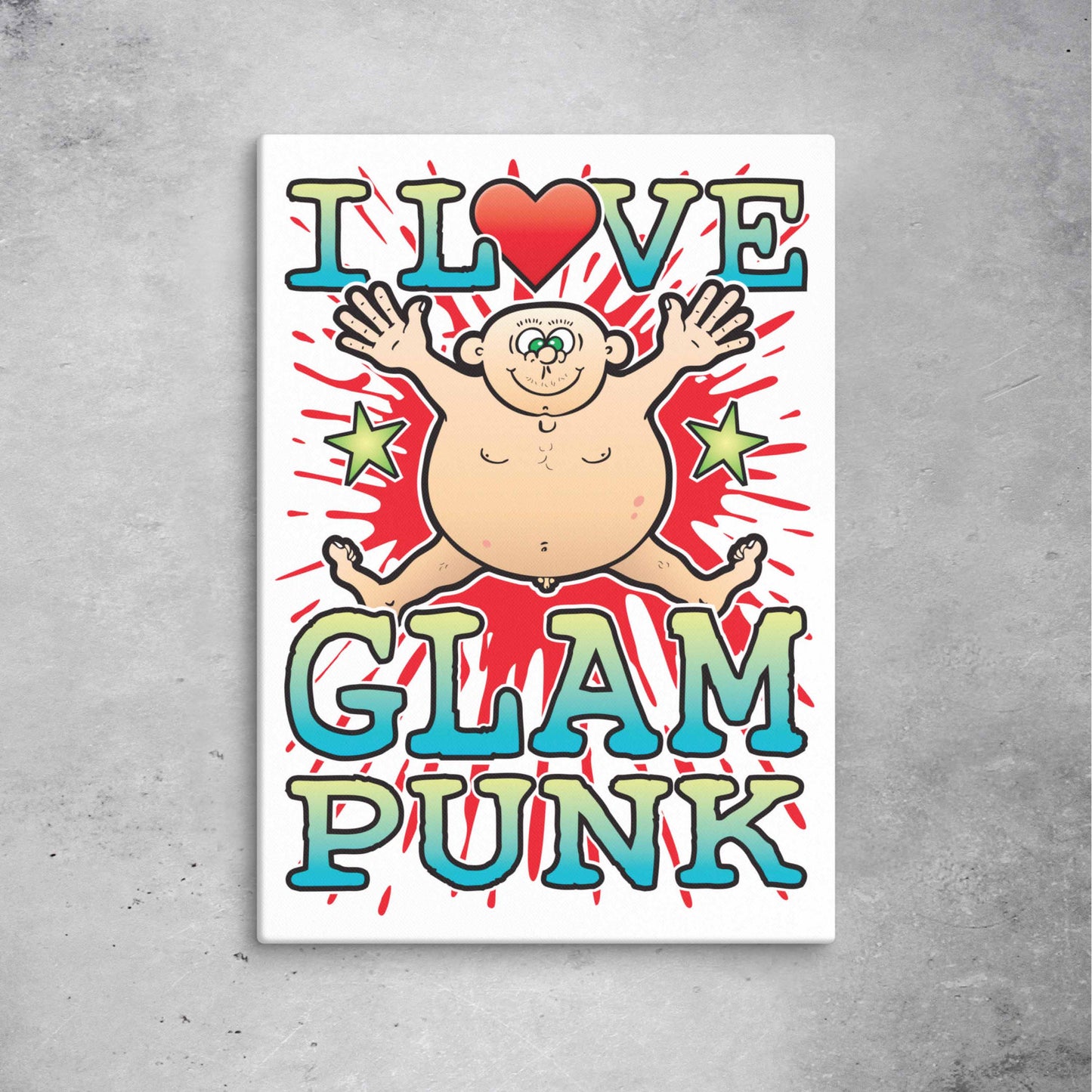 Glam Punk 51x71cm Canvas Print