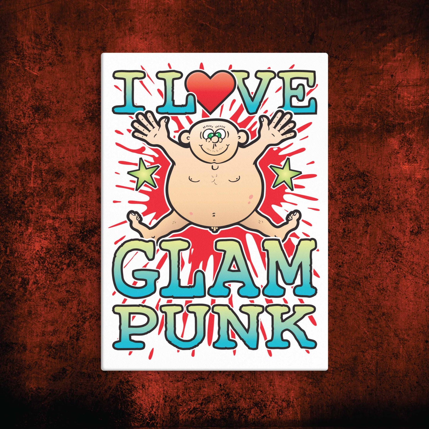 Glam Punk Canvas Print 30x40cm