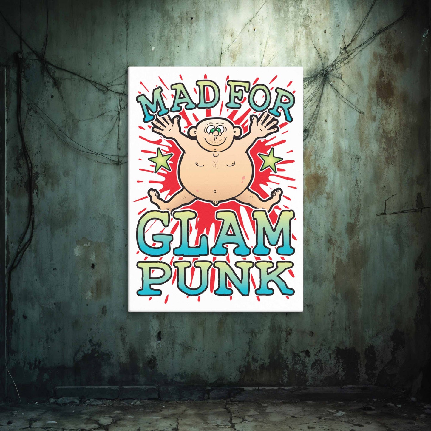 Glam Punk Canvas Print 51x71cm