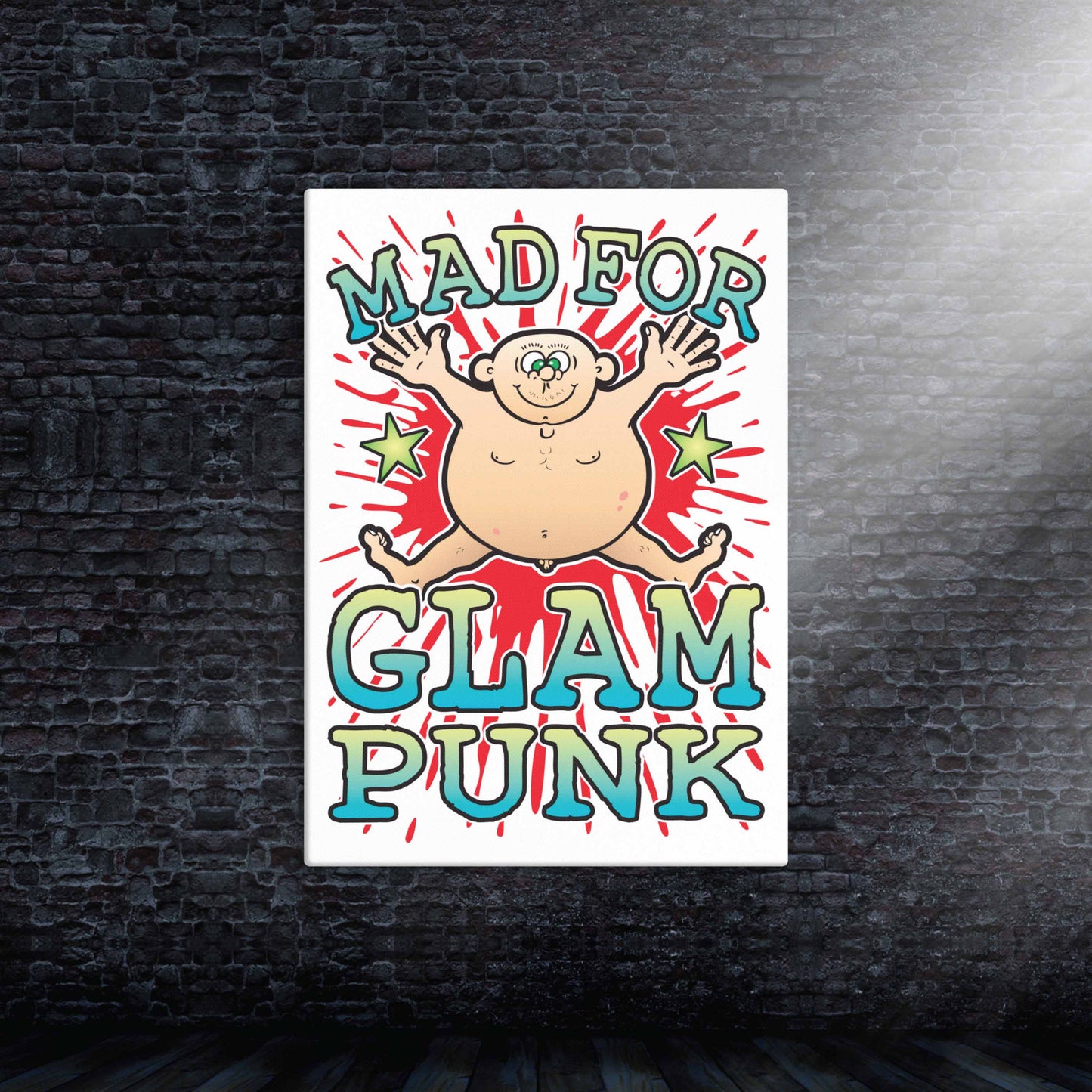 Glam Punk Canvas Print 30x40cm