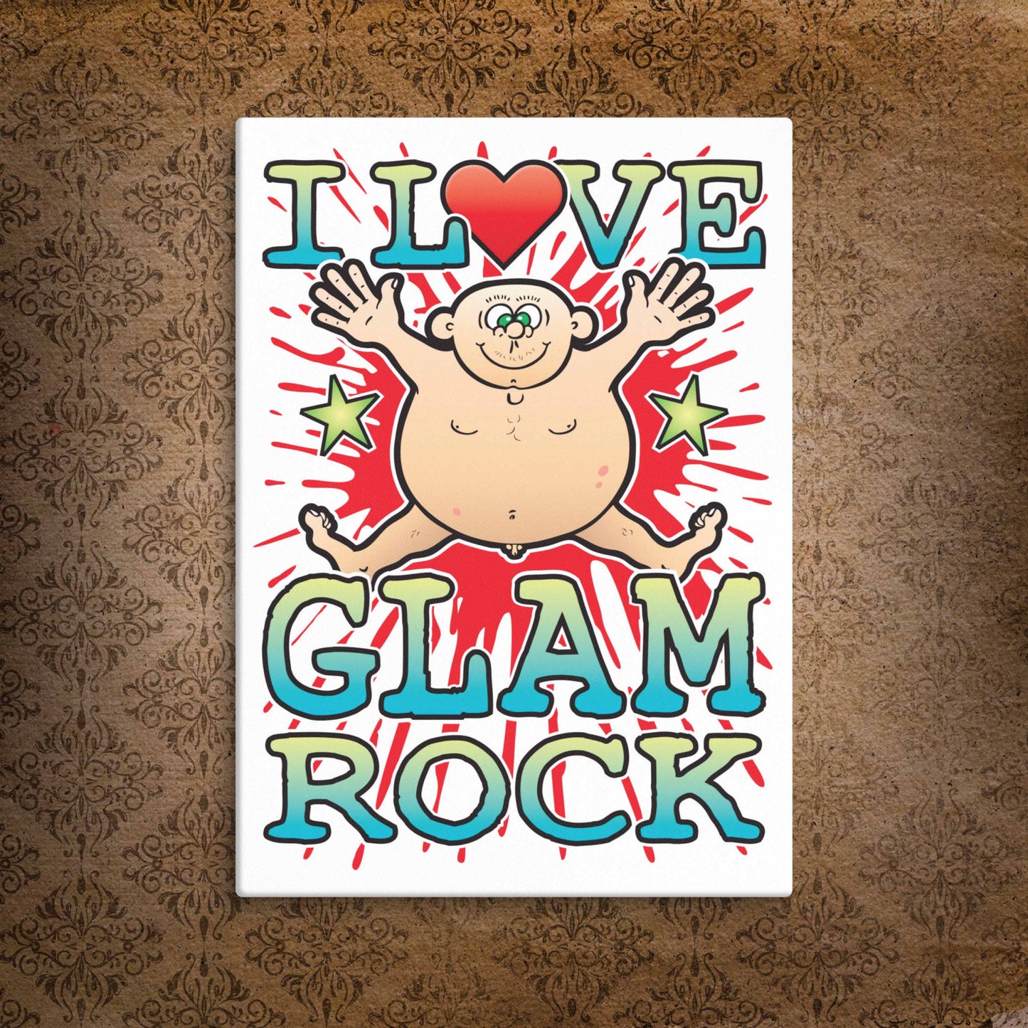 Glam Rock Canvas Print 30x40cm