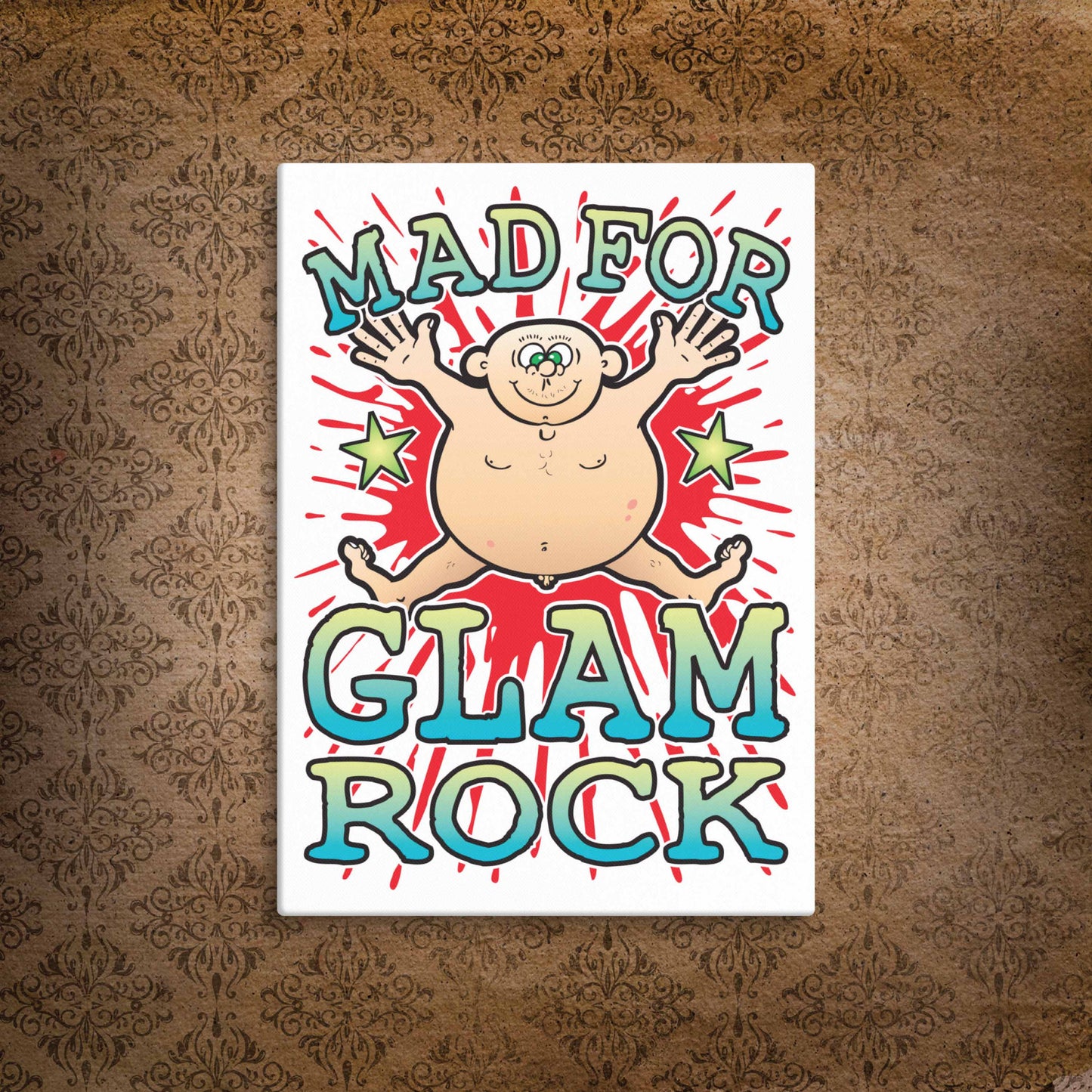 Glam Rock Canvas Print 30x40cm