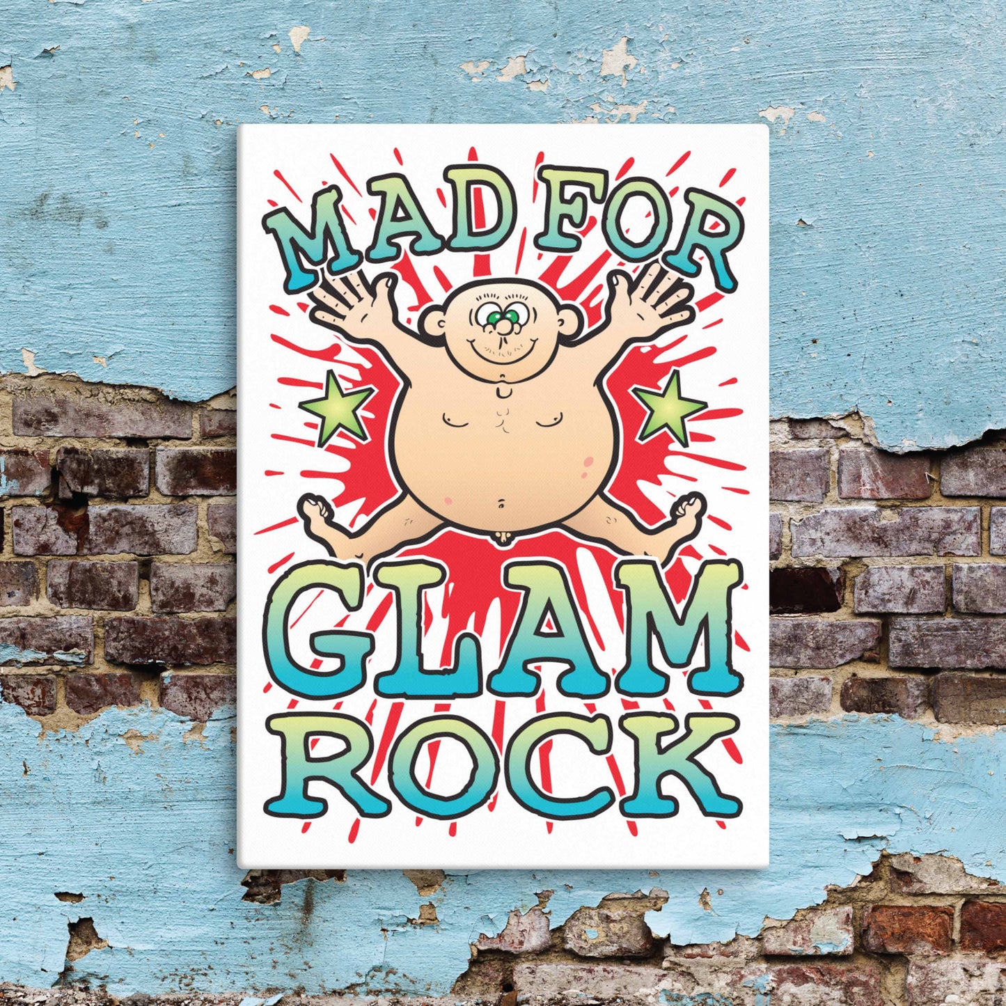 Glam Rock Canvas Print 30x40cm