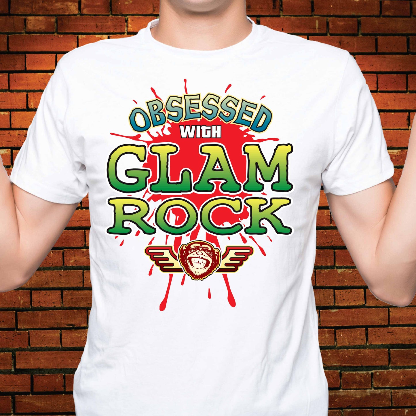 Glam Rock Obsessed Cotton T-Shirt