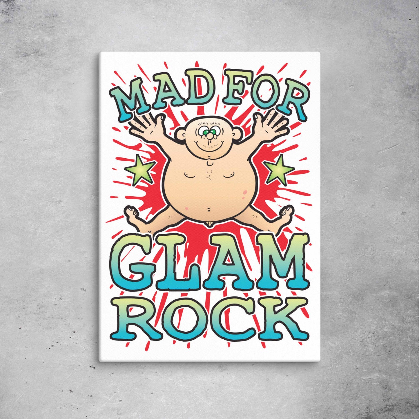 Glam Rock Canvas Print 51x71cm