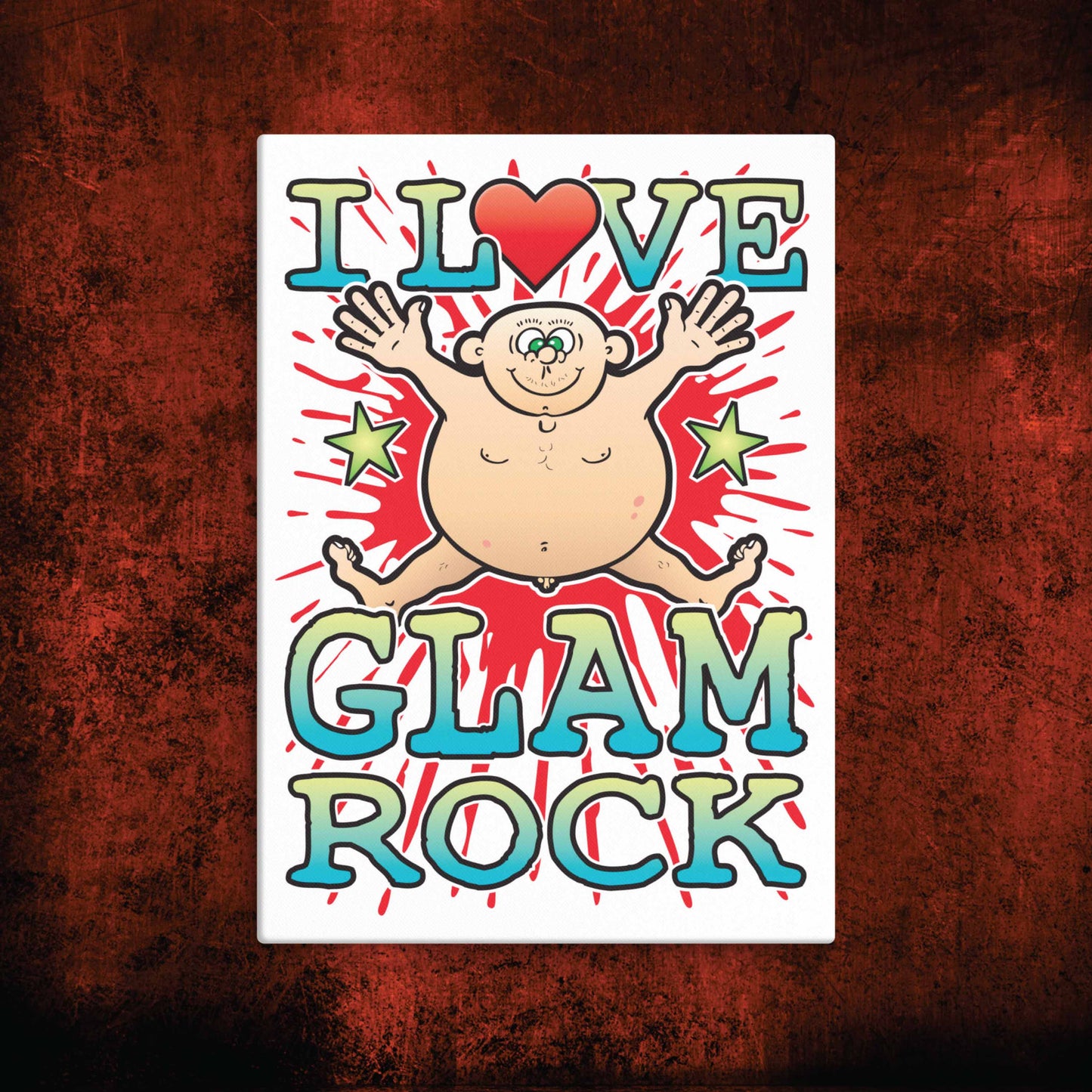Glam Rock Canvas Print 30x40cm