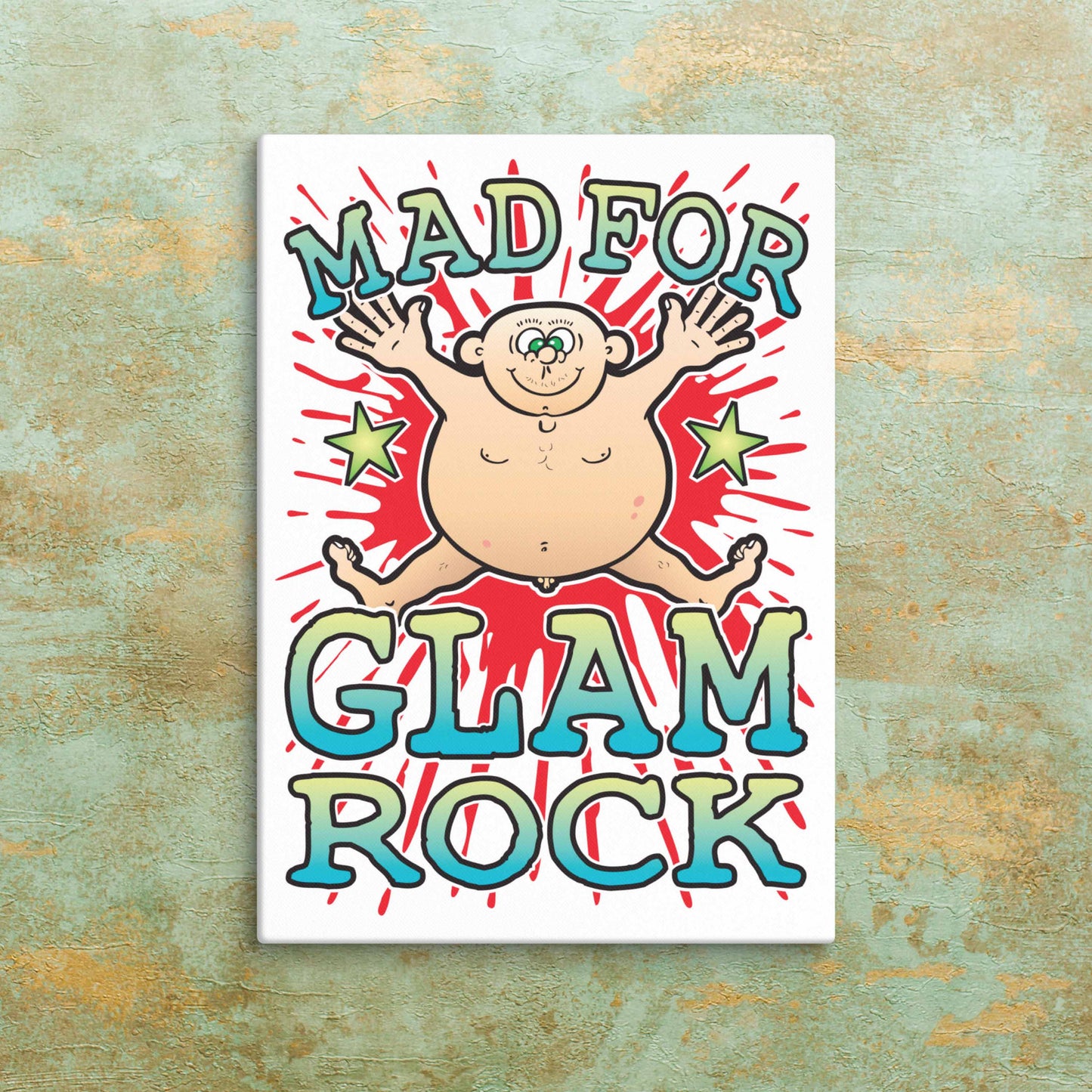 Glam Rock Canvas Print 30x40cm