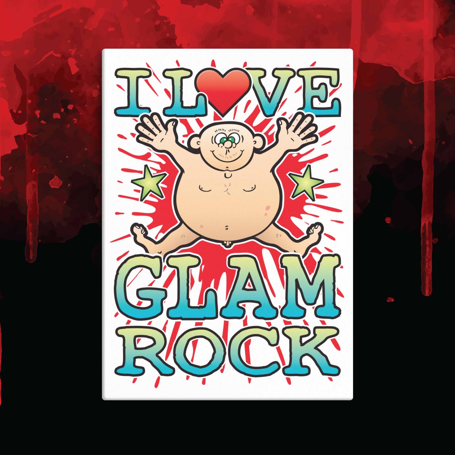 Glam Rock 51x71cm Canvas Print
