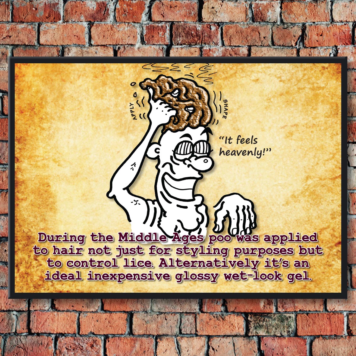 Heavenly Hair Gel Cartoon Art Print