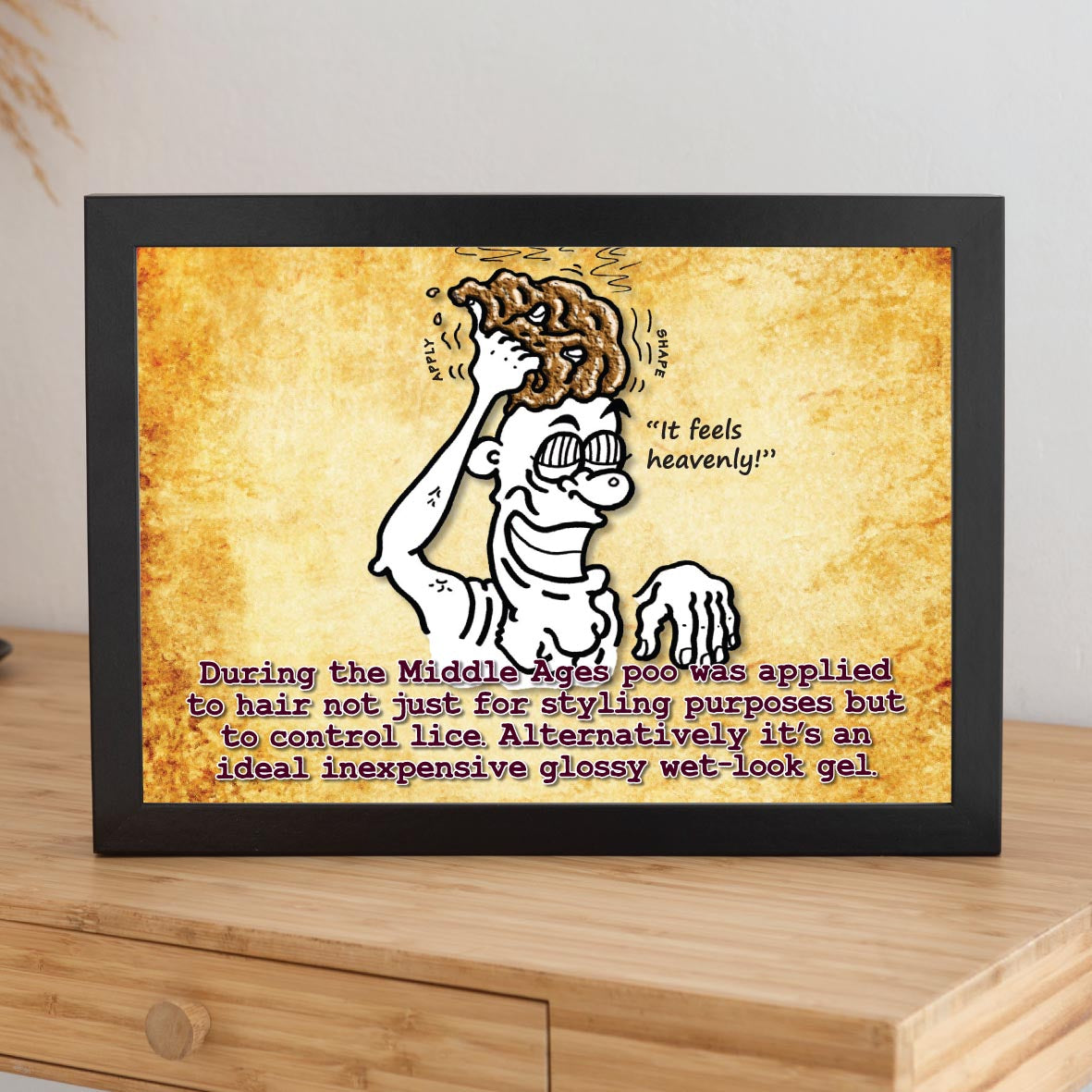 Heavenly Hair Gel Cartoon Art Print