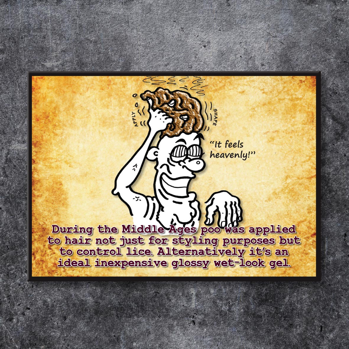 Heavenly Hair Gel Cartoon Art Print