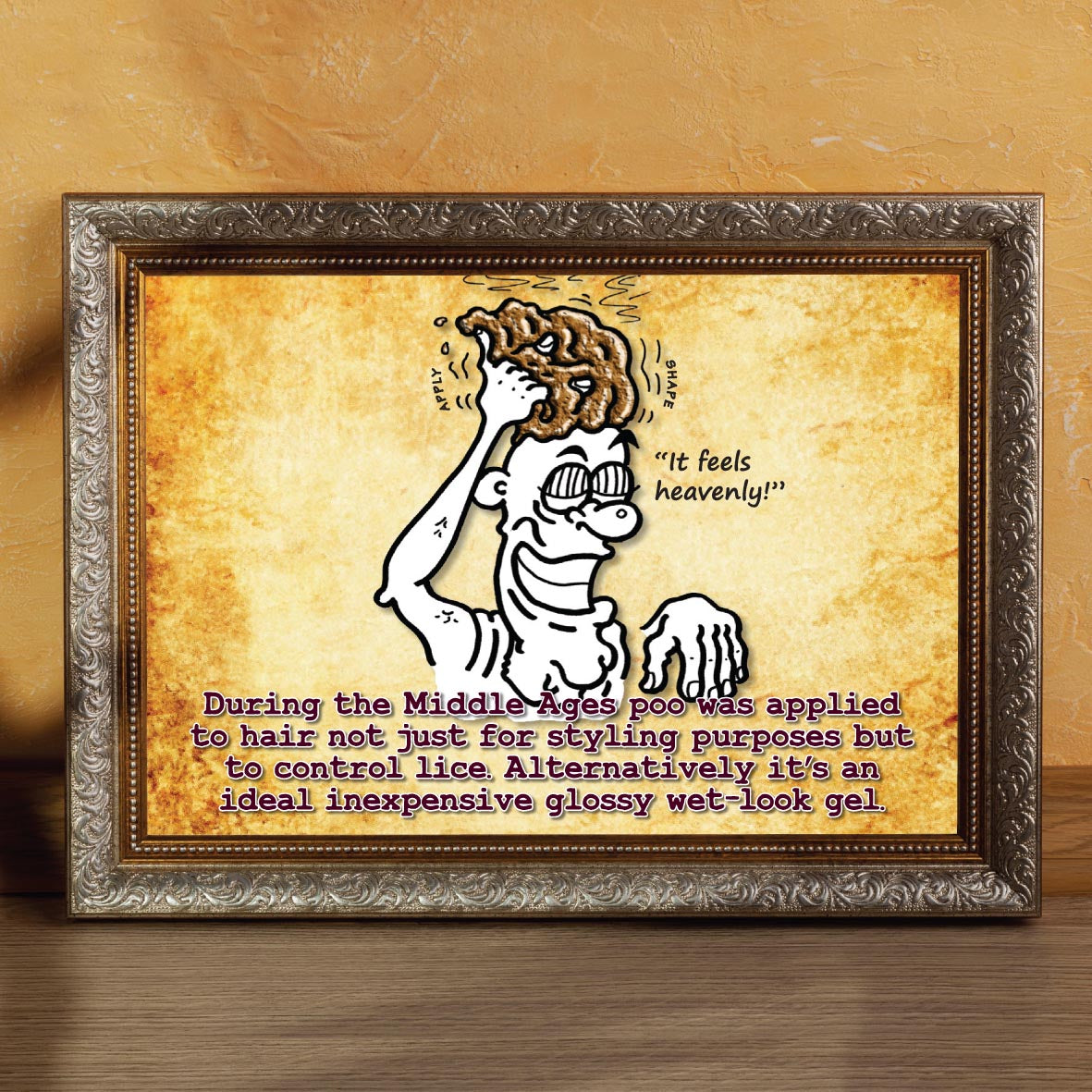 Heavenly Hair Gel Cartoon Art Print