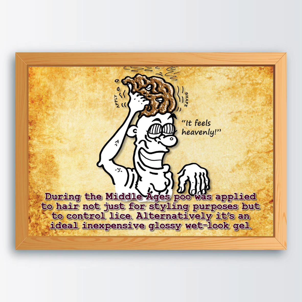 Heavenly Hair Gel Cartoon Art Print