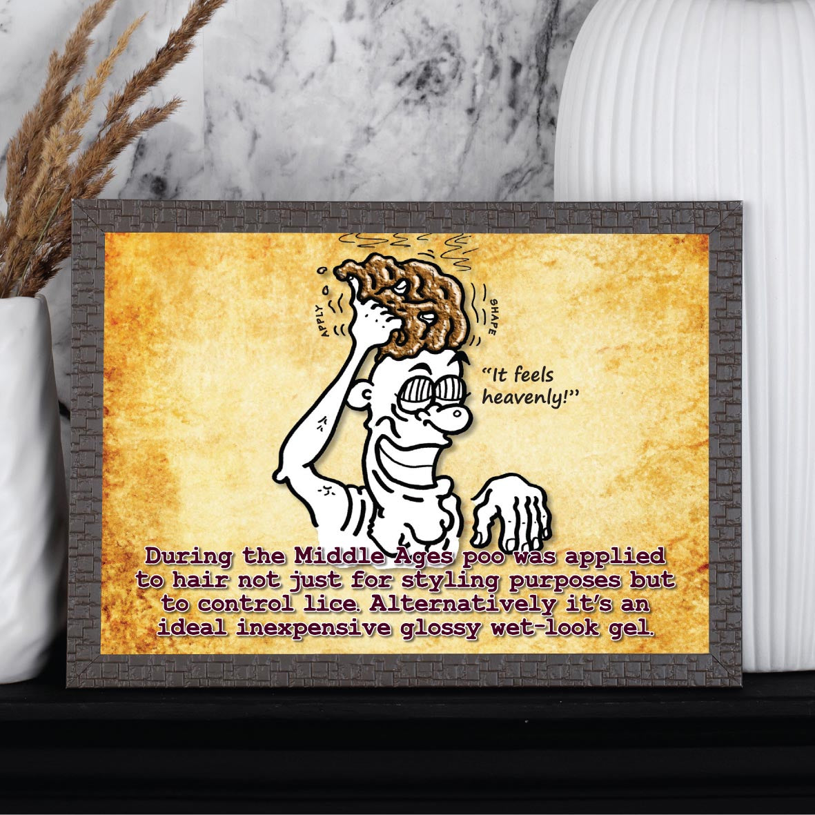 Heavenly Hair Gel Cartoon Art Print