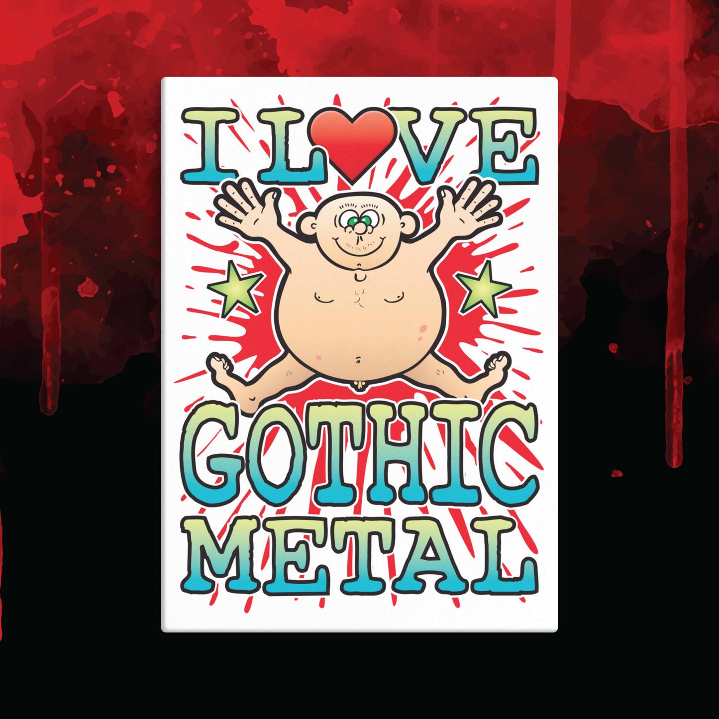 Gothic Metal 51x71cm Canvas Print