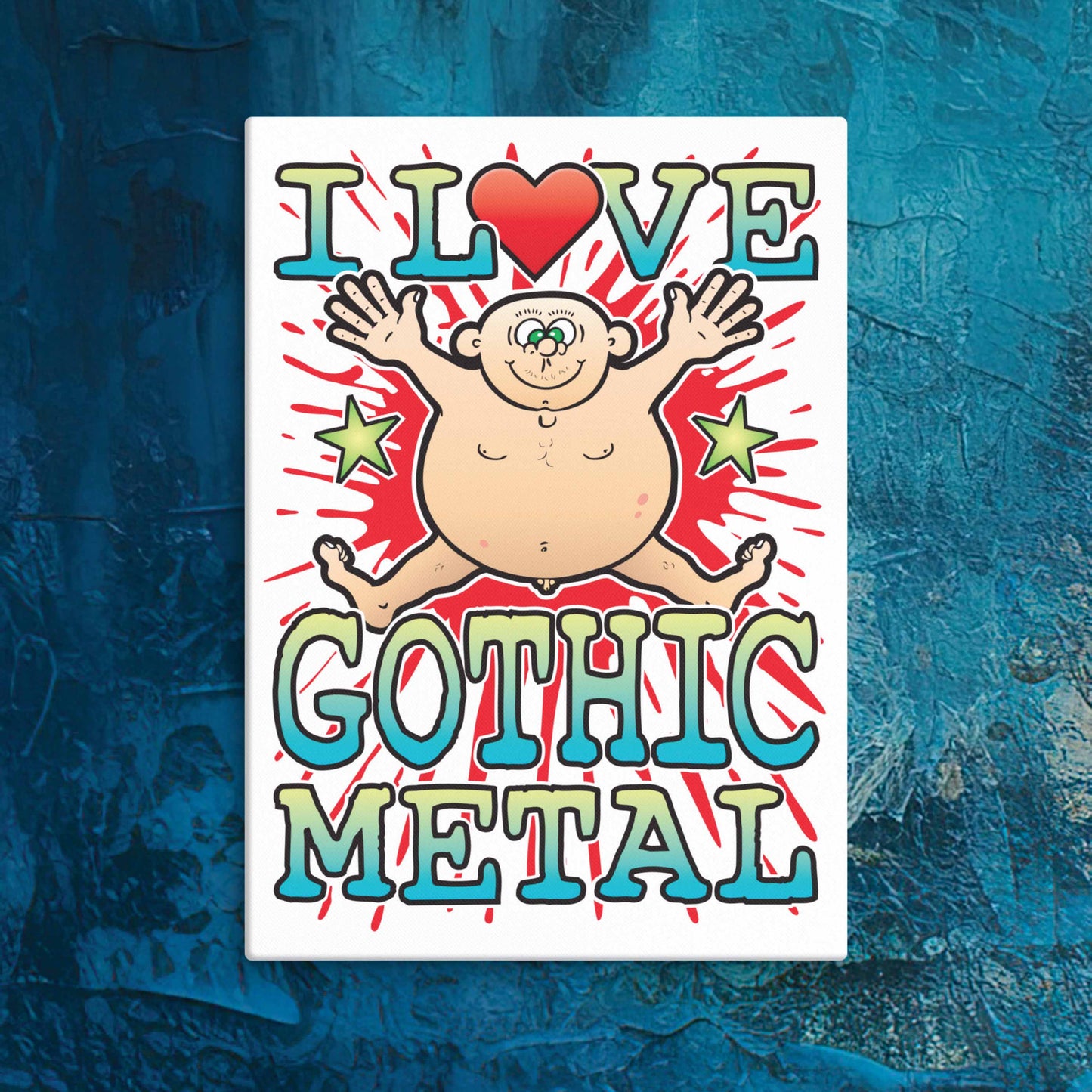 Gothic Metal Canvas Print 30x40cm