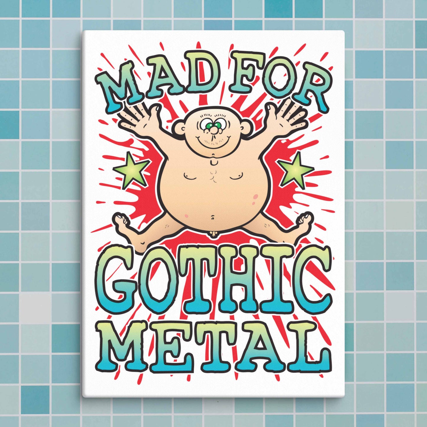Gothic Metal Canvas Print 30x40cm