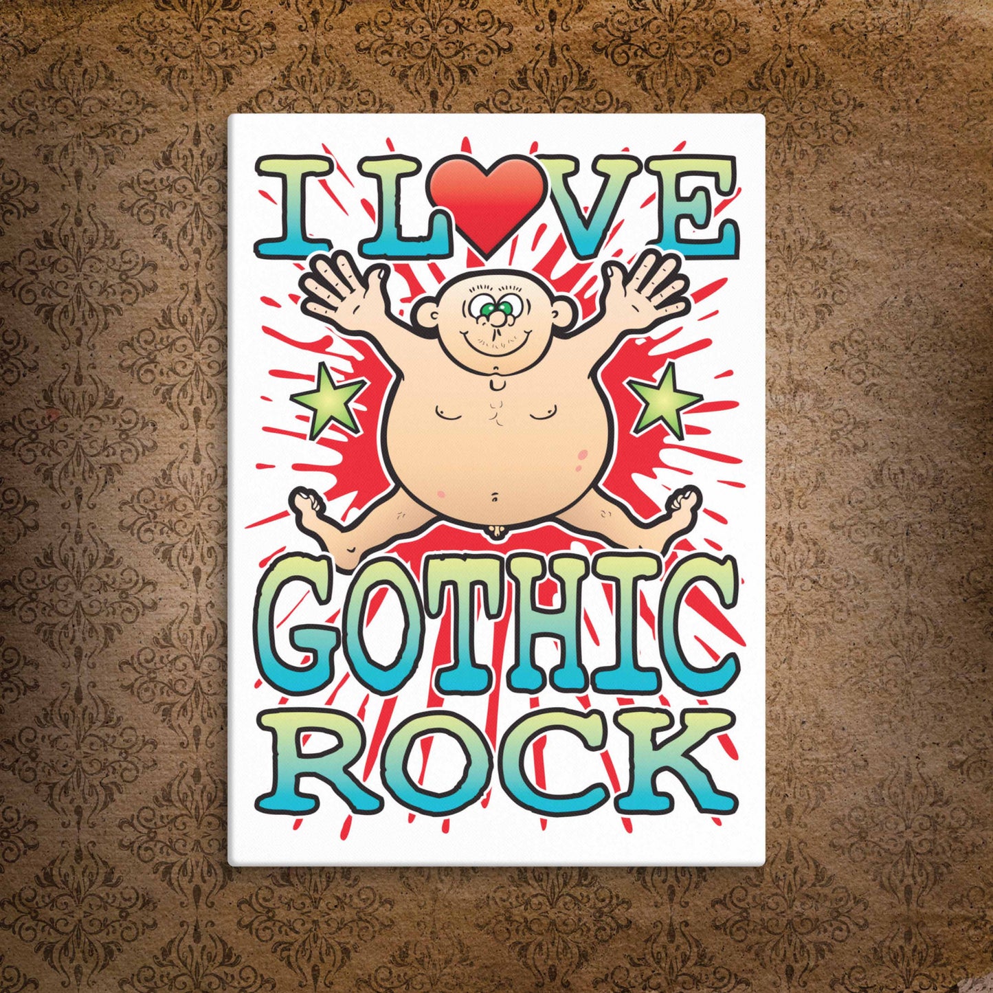Gothic Rock Canvas Print 30x40cm