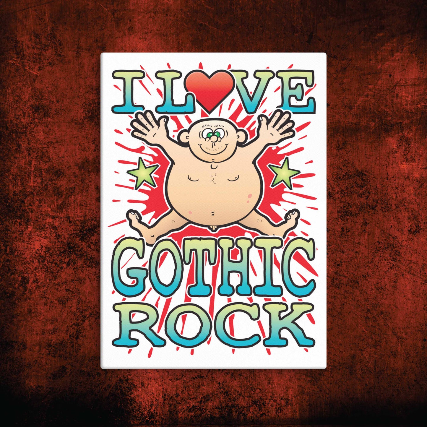 Gothic Rock Canvas Print 30x40cm