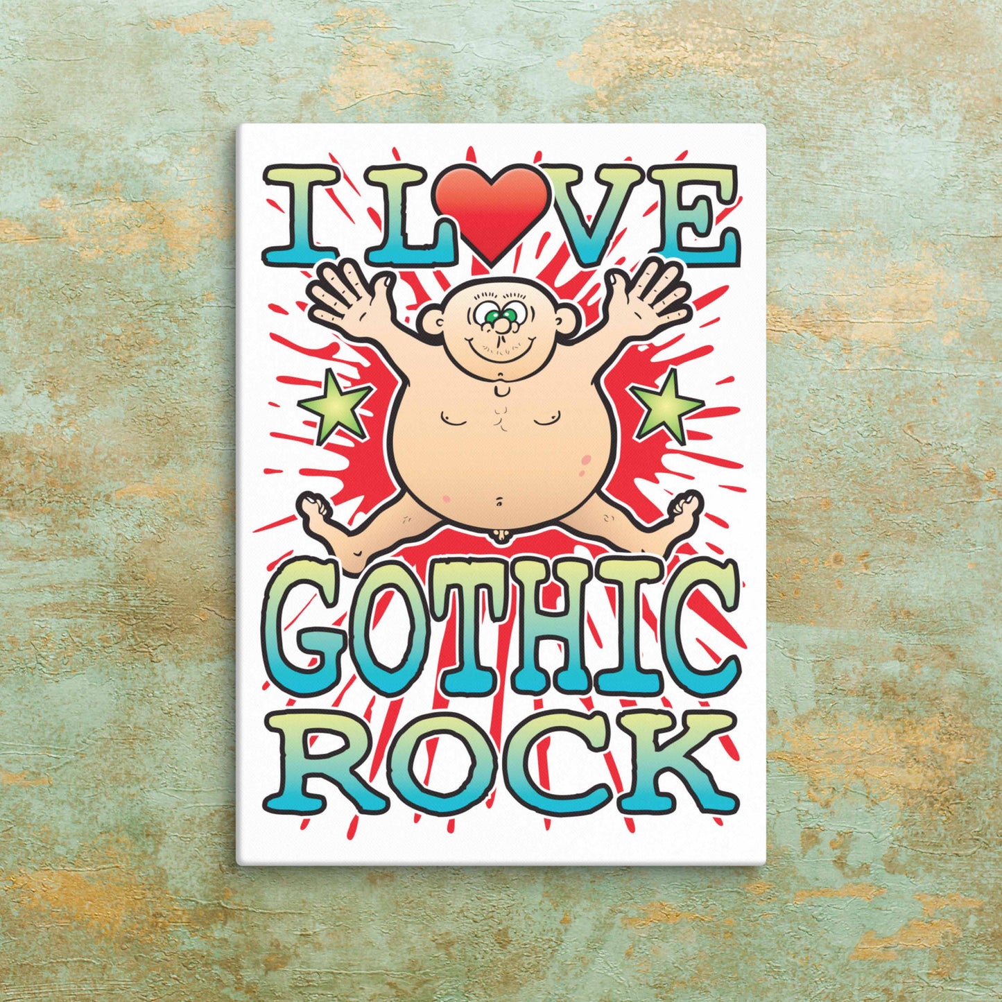 Gothic Rock Canvas Print 30x40cm