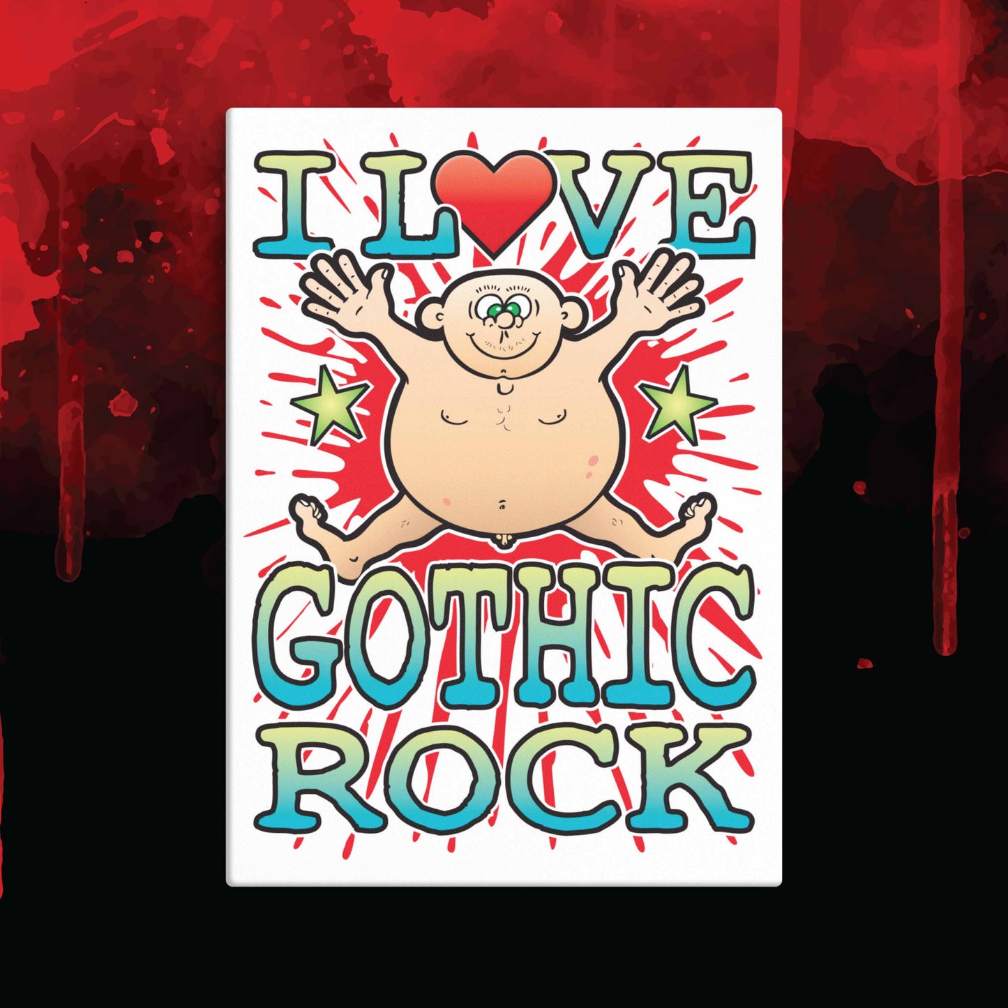 Gothic Rock 51x71cm Canvas Print
