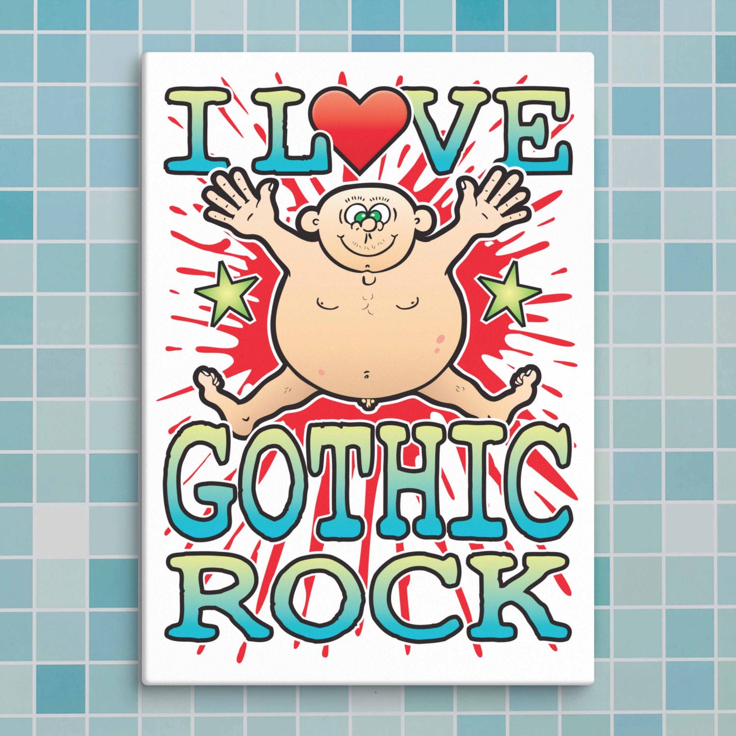 Gothic Rock Canvas Print 30x40cm