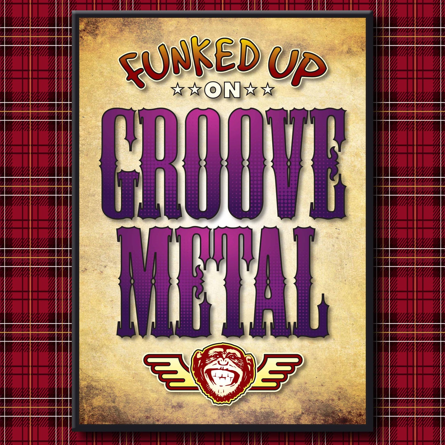 Groove Metal Art Print / Poster / Birthday Card / Greetings Card