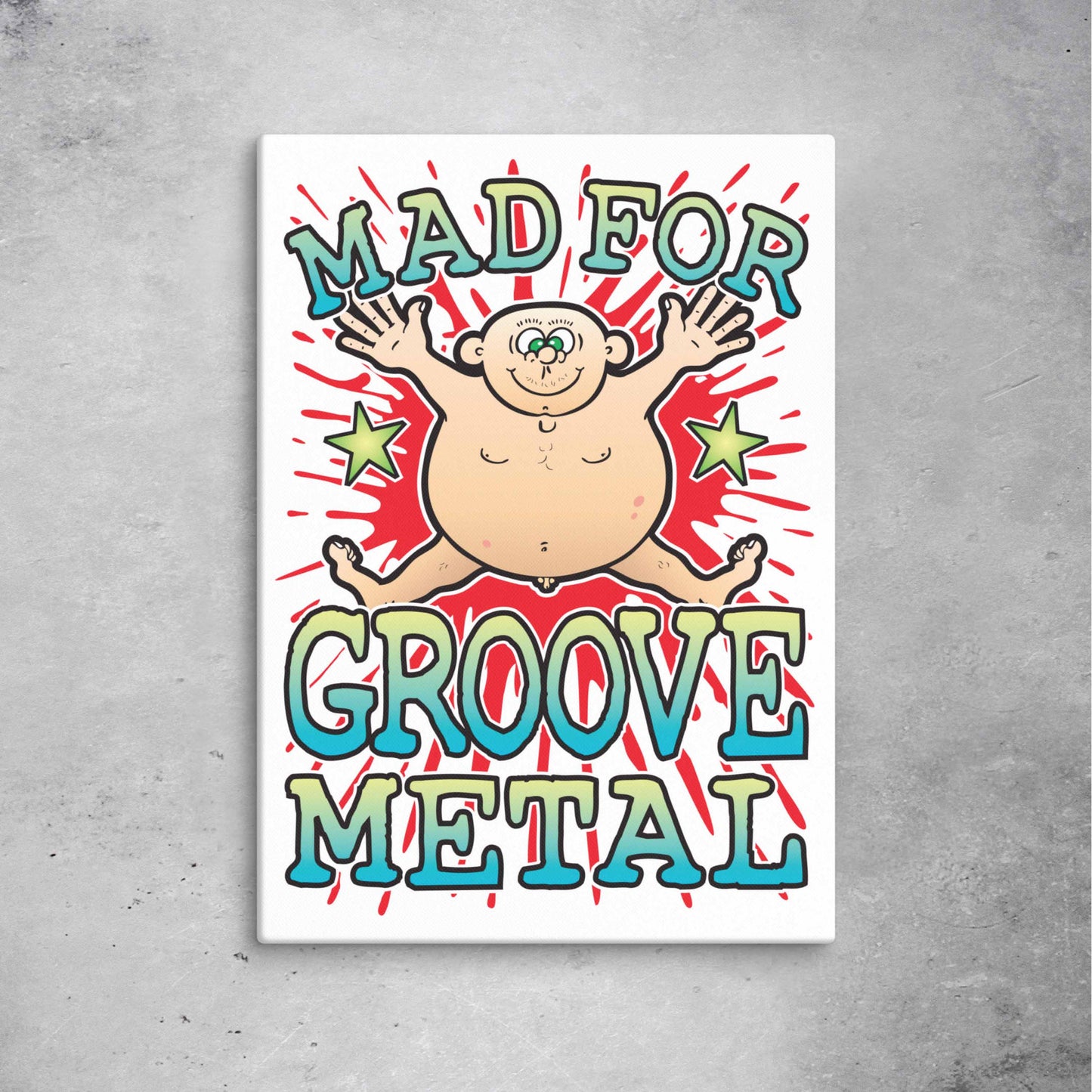 Groove Metal Canvas Print 51x71cm