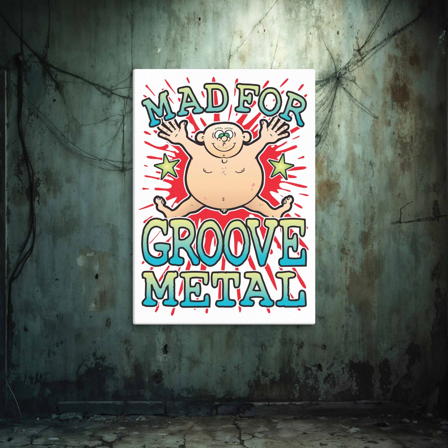 Groove Metal Canvas Print 51x71cm