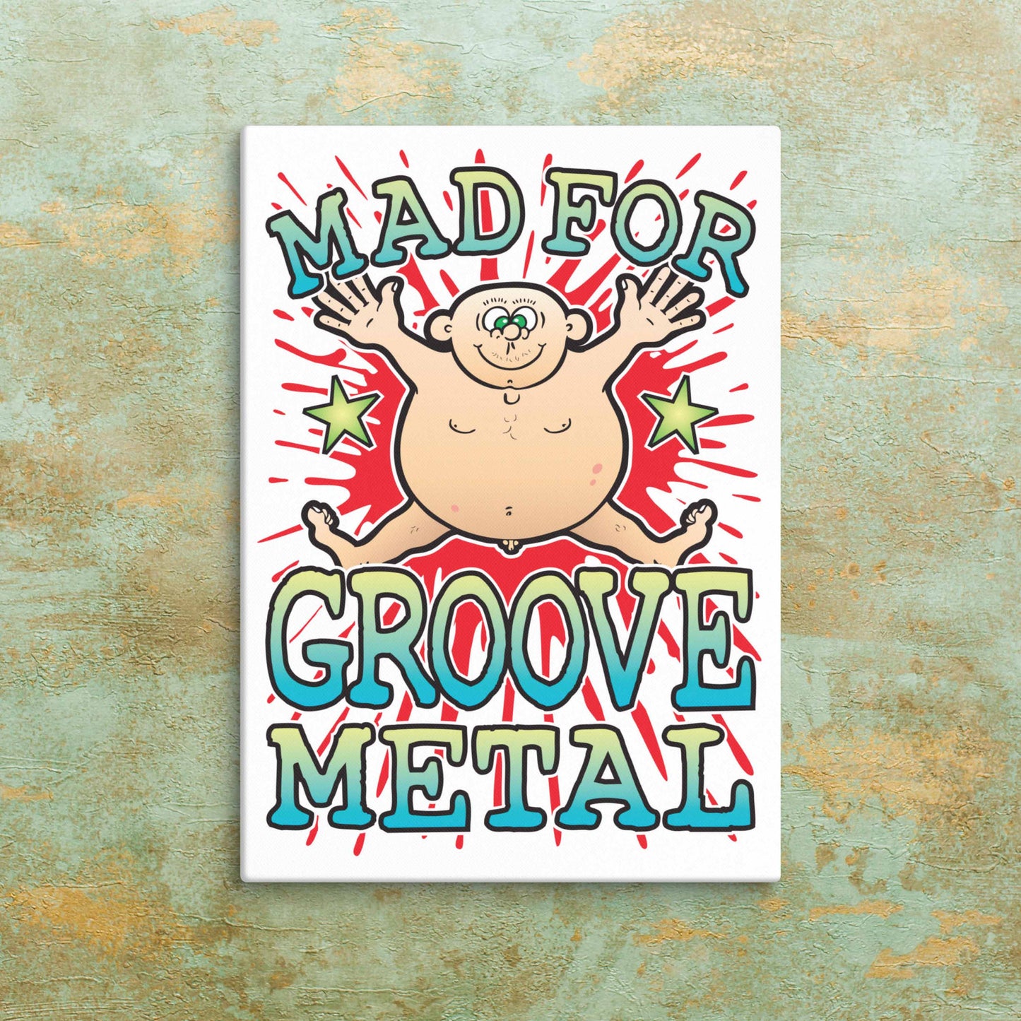 Groove Metal Canvas Print 51x71cm