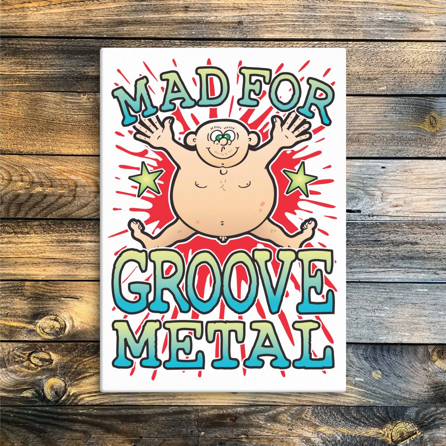 Groove Metal Canvas Print 51x71cm