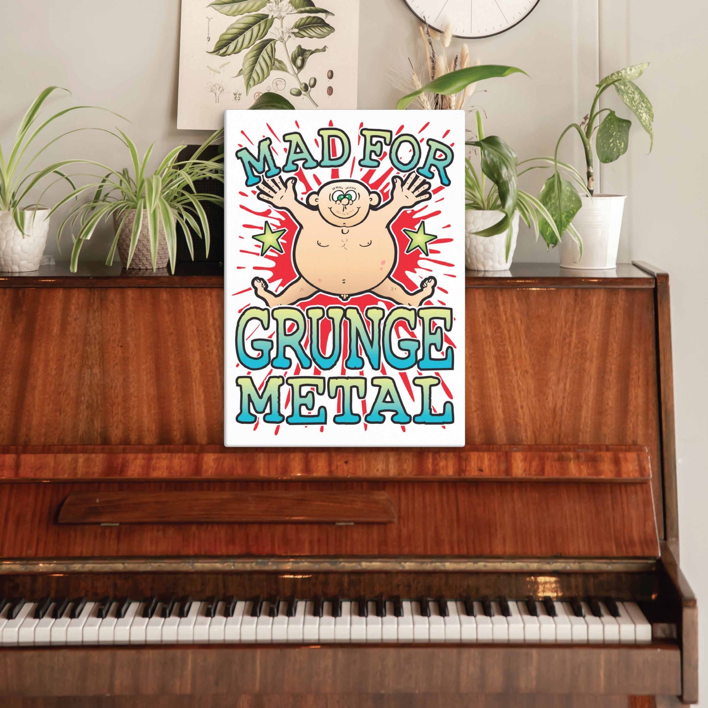 Grunge Metal Canvas Print 51x71cm