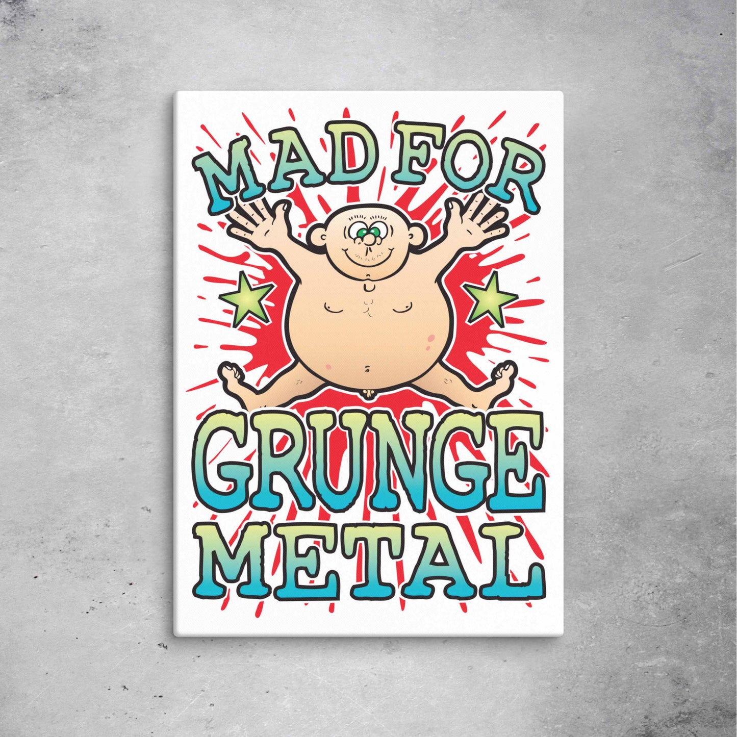 Grunge Metal Canvas Print 51x71cm