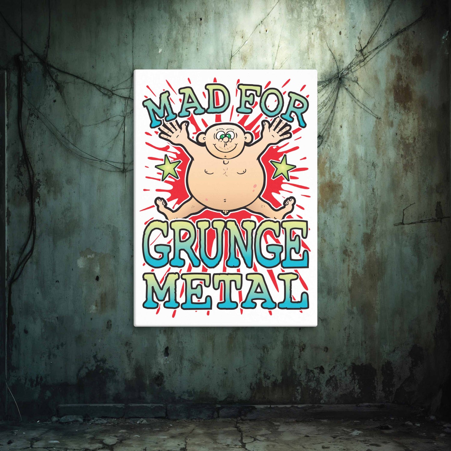 Grunge Metal Canvas Print 51x71cm
