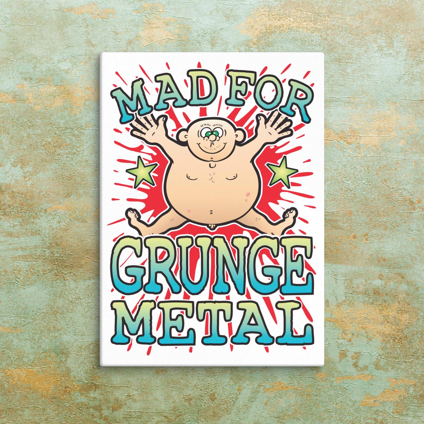 Grunge Metal Canvas Print 51x71cm