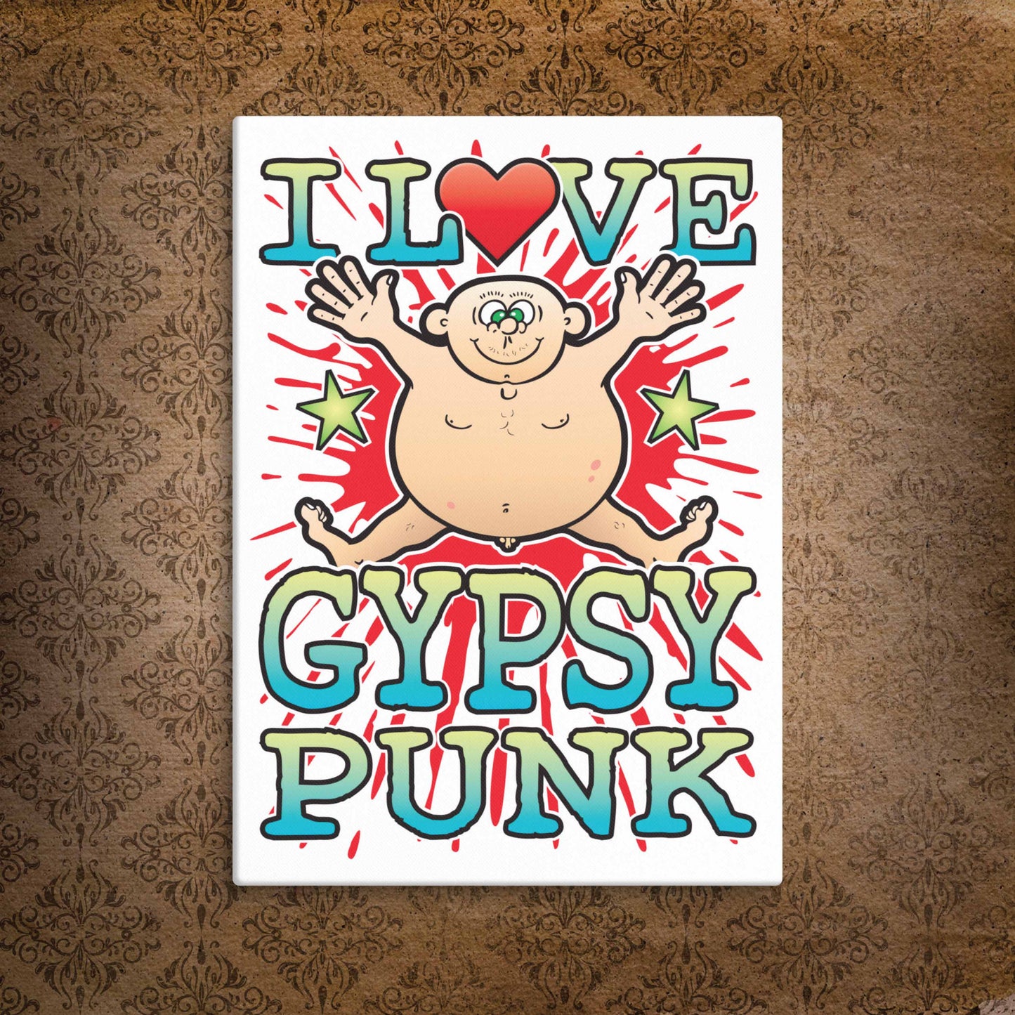 Gypsy Punk Canvas Print 30x40cm