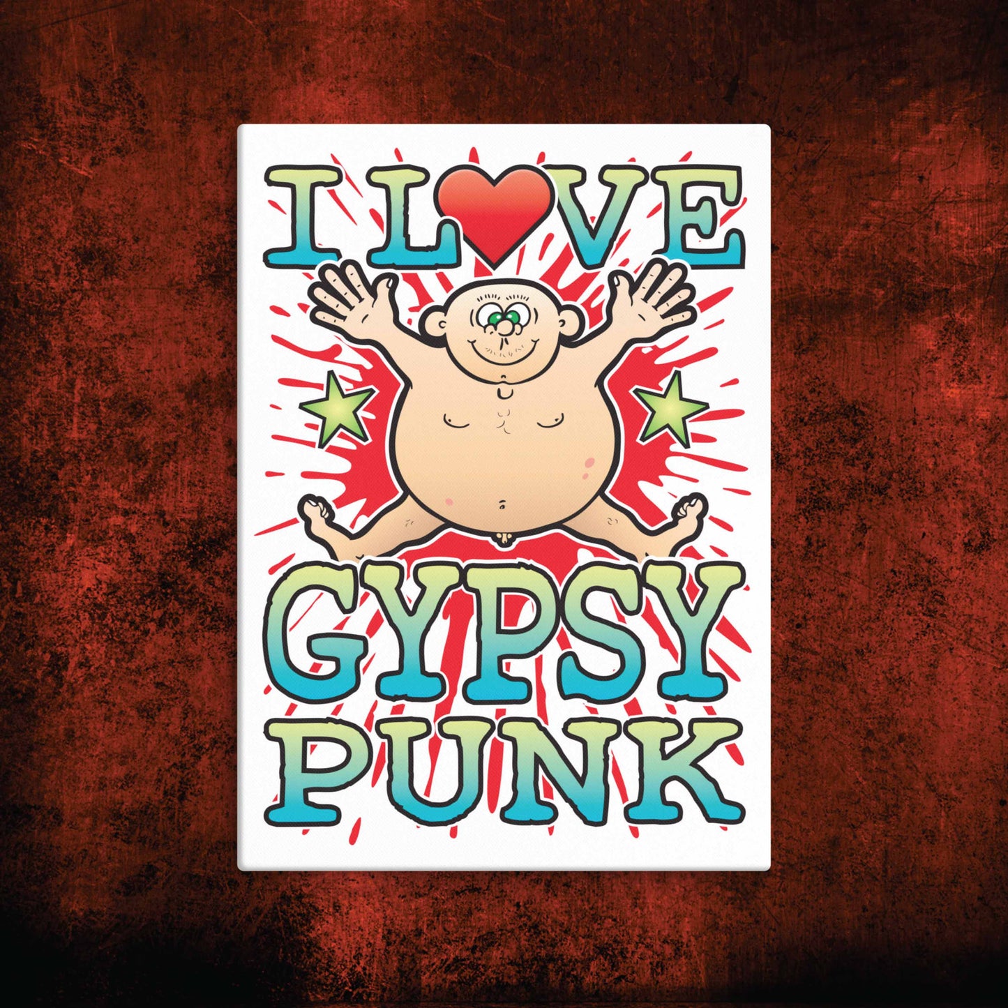 Gypsy Punk Canvas Print 30x40cm