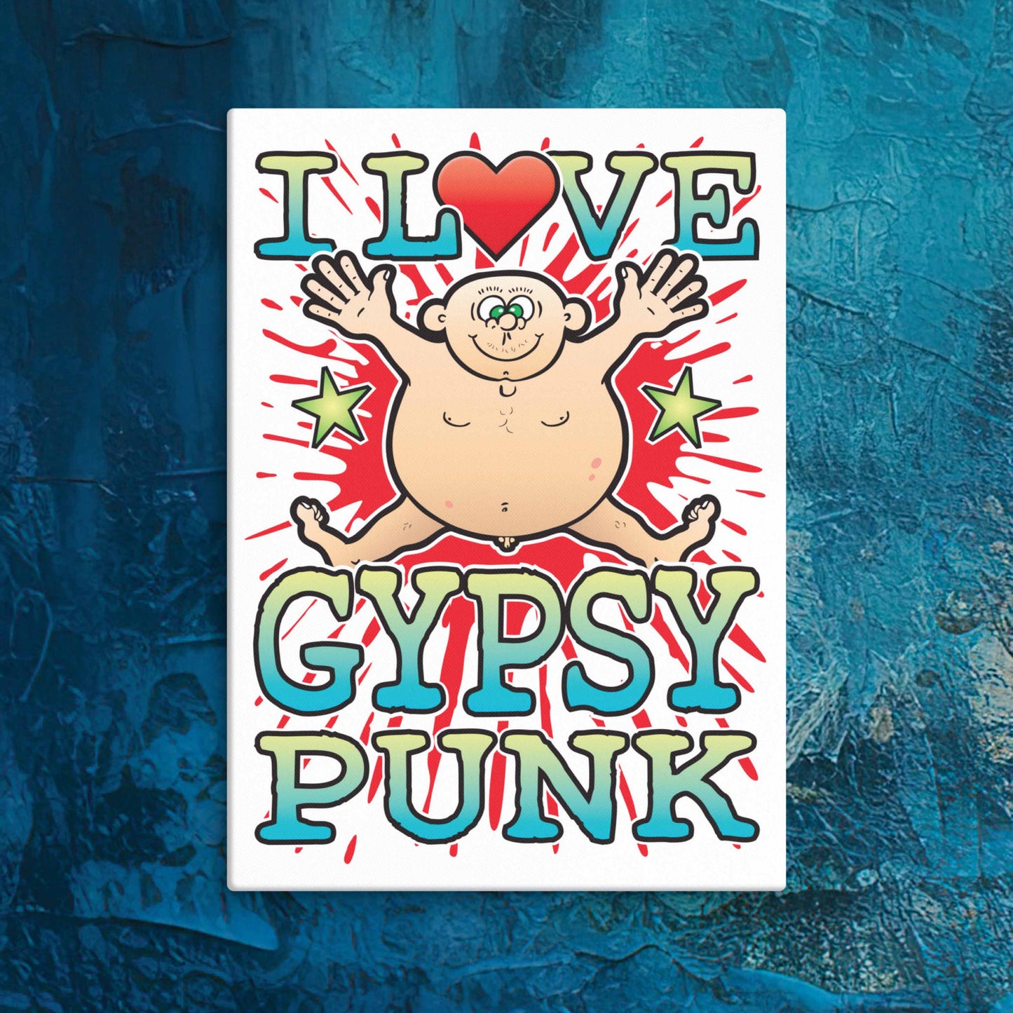 Gypsy Punk Canvas Print 30x40cm
