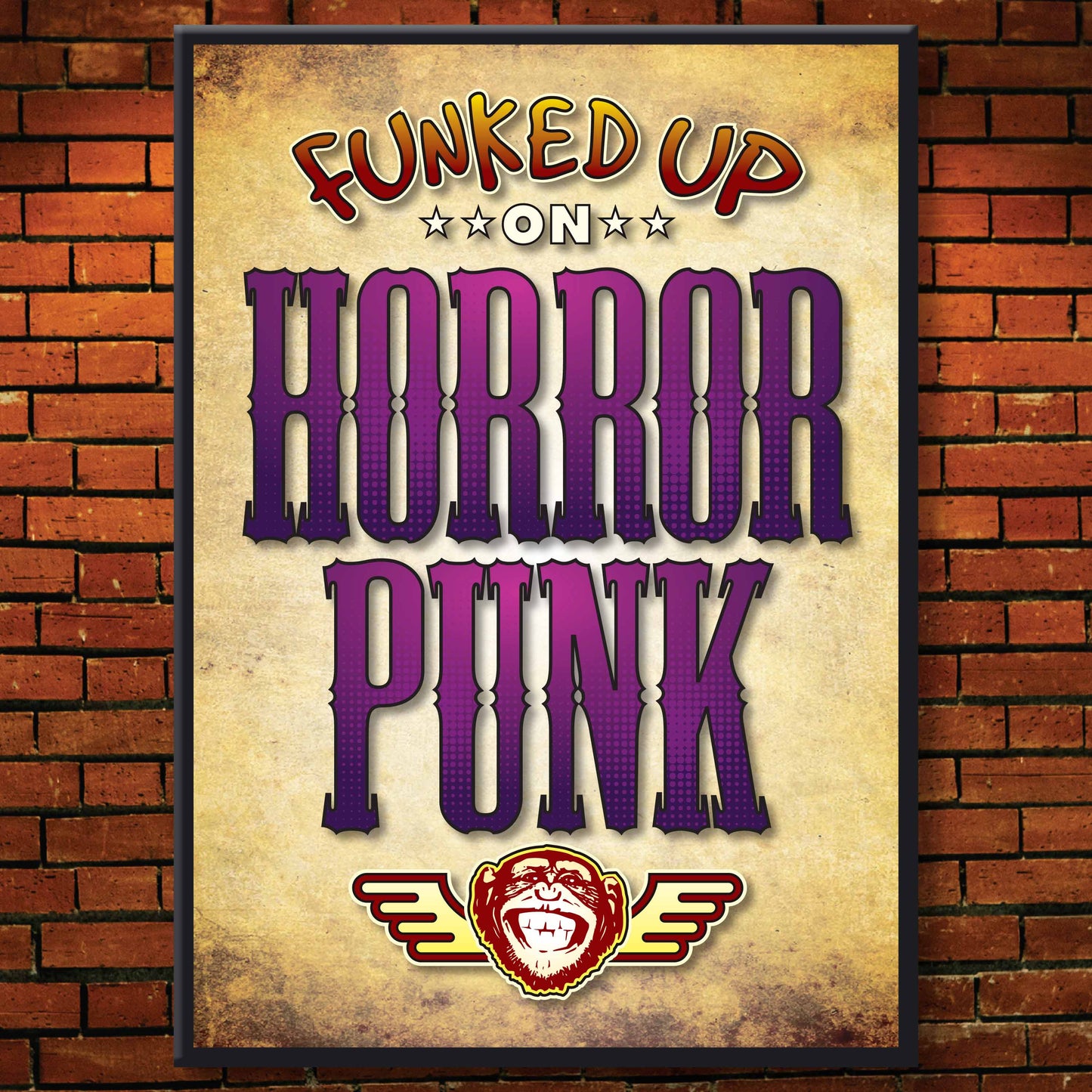 Horror Punk Art Print / Poster / Birthday Card / Greetings Card