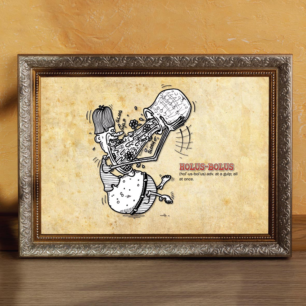 Holus-Bolus Cartoon Art Print