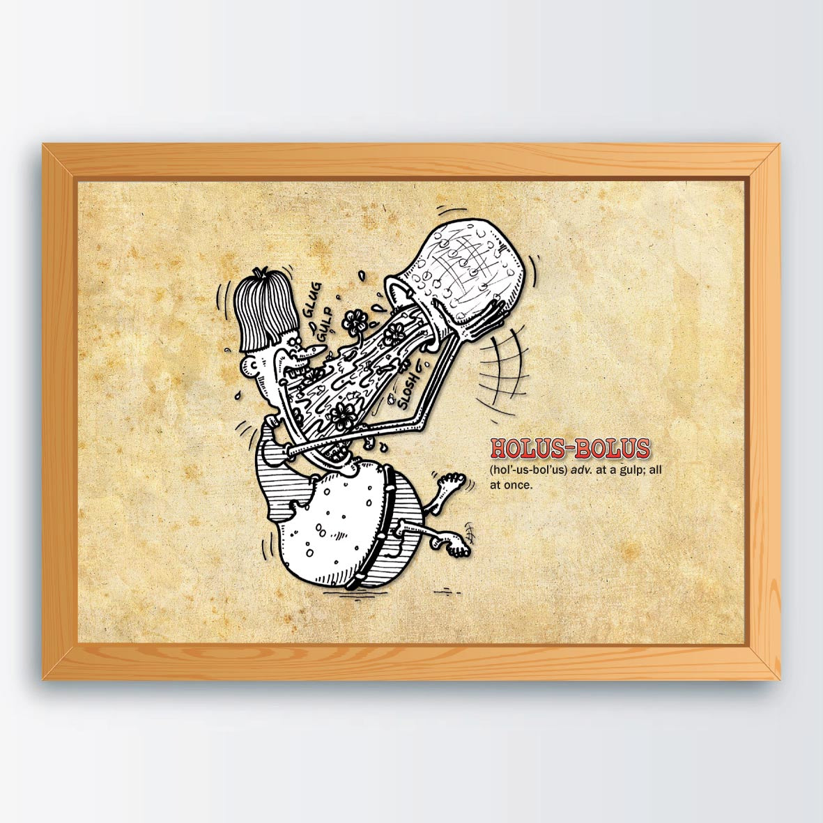 Holus-Bolus Cartoon Art Print