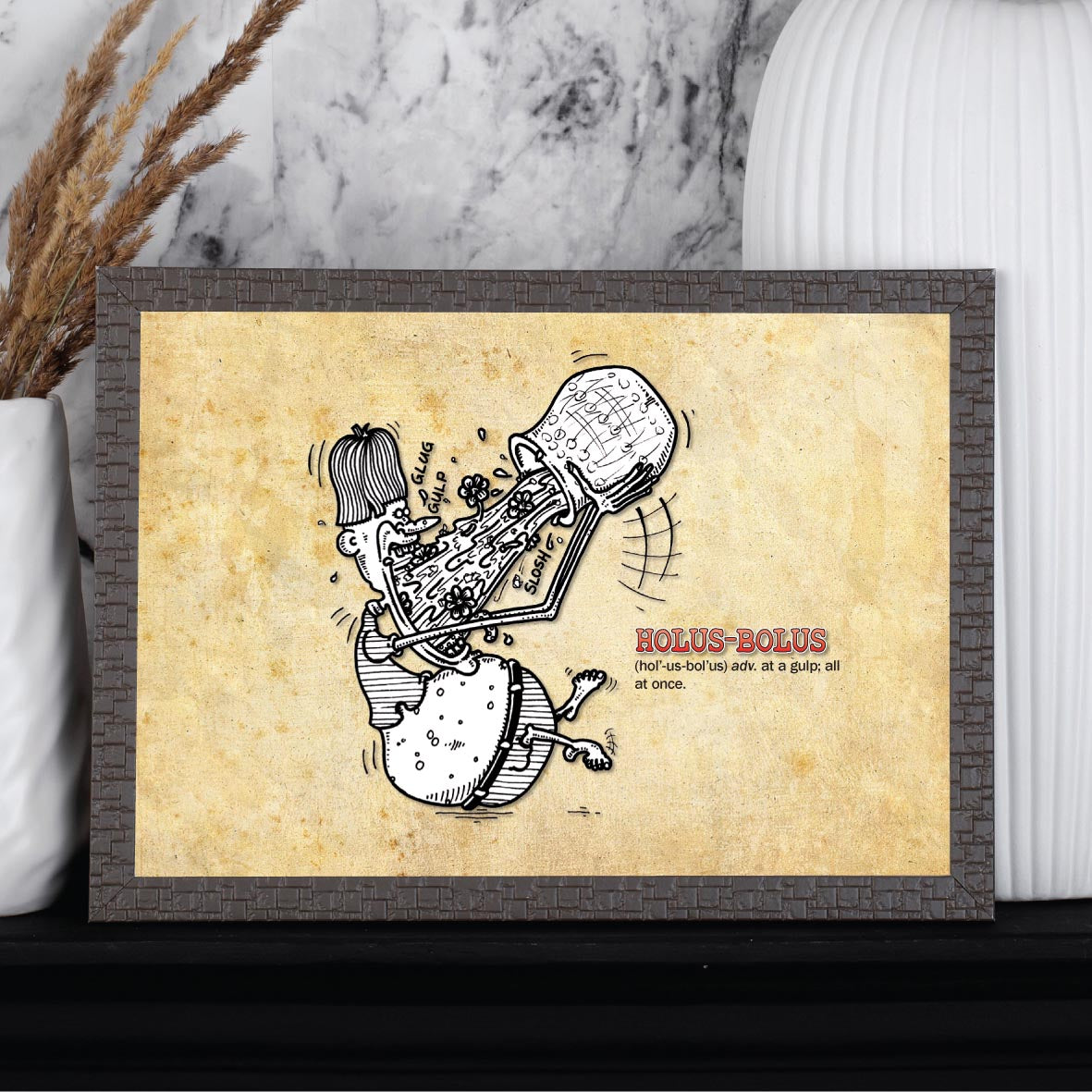 Holus-Bolus Cartoon Art Print