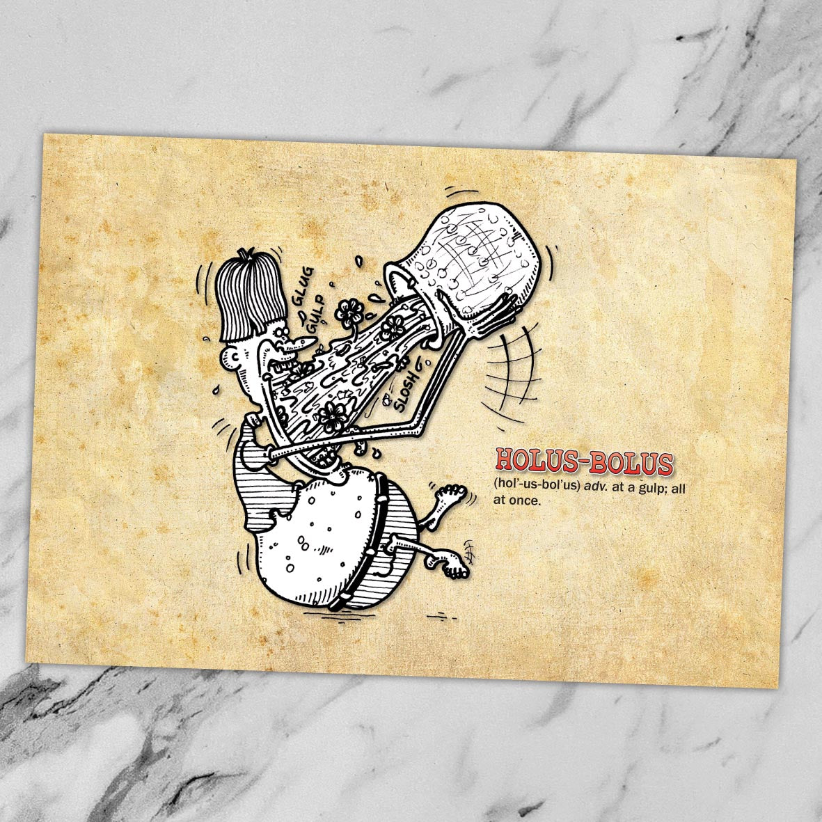 Holus-Bolus Cartoon Art Print