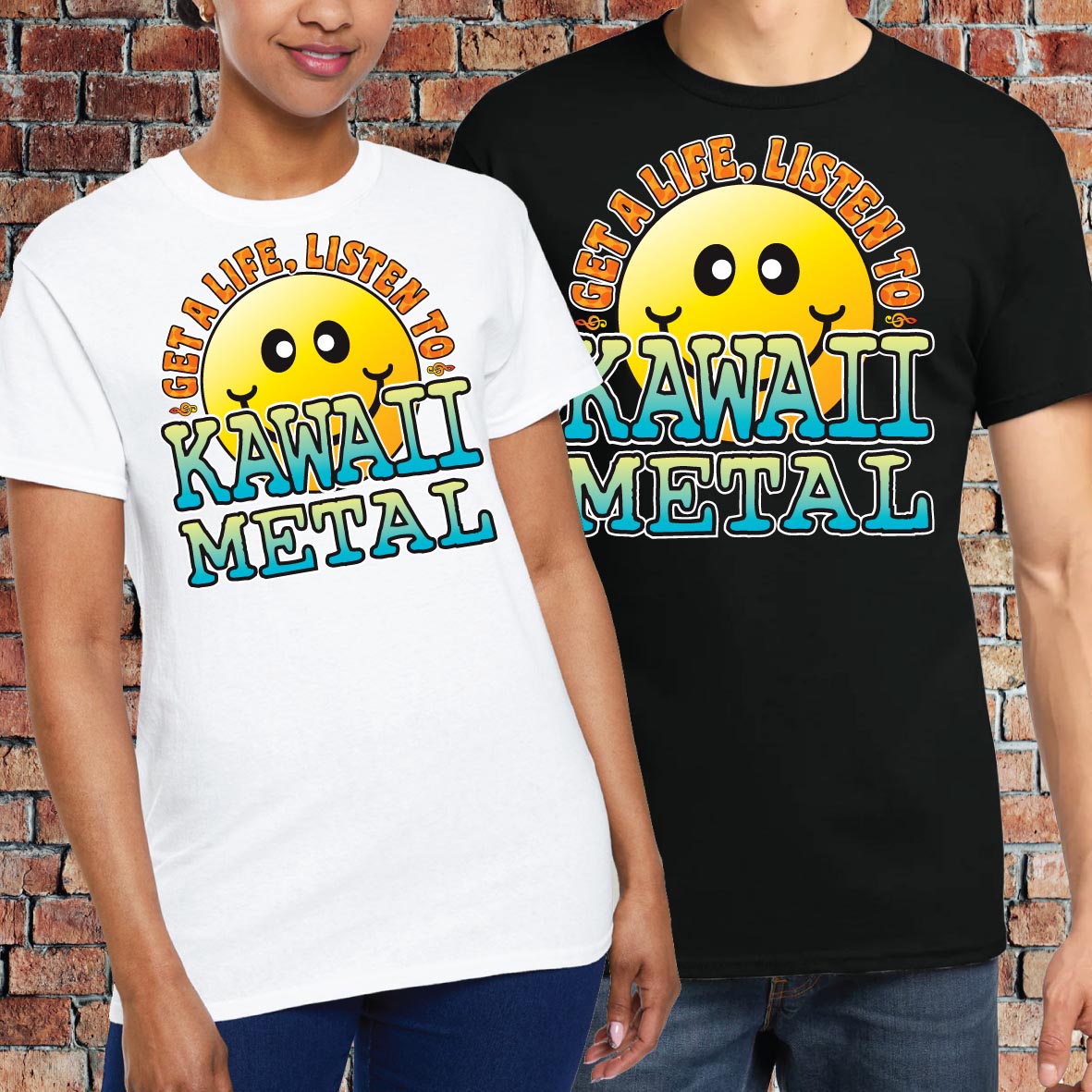 Kawaii Metal Cotton T-Shirt