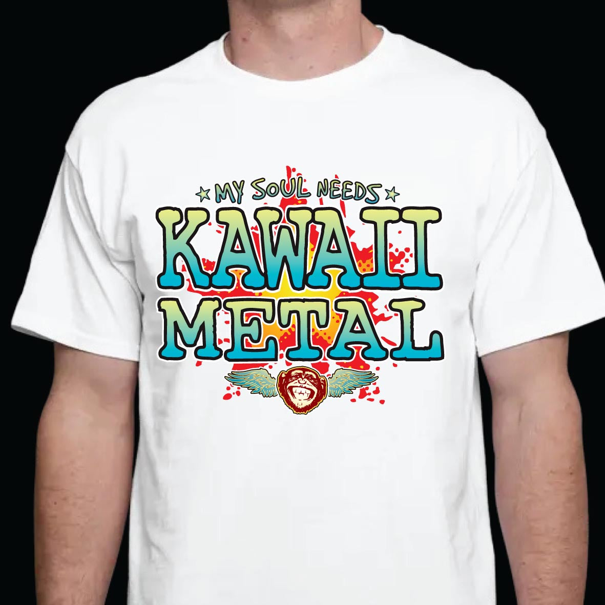 Kawaii Metal Cotton T-Shirt