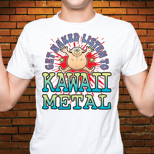 Kawaii Metal Funny Slogan Cotton T-Shirt