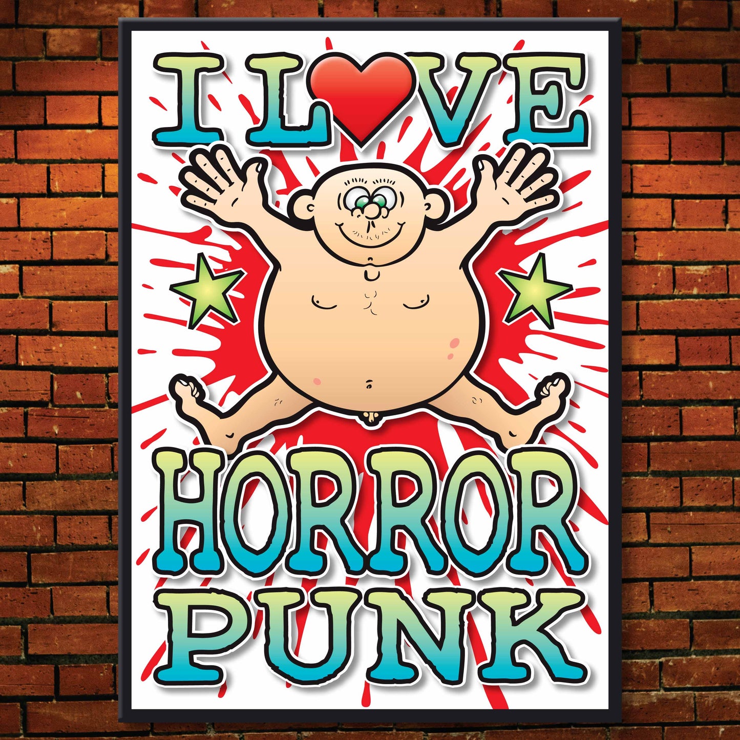 Horror Punk Art Print / Love Music Poster / Wall Décor / Rock Guru